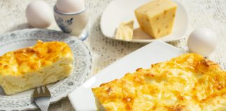 Запеканка с сыром и лавашем