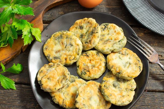 Сырники из творога и шпината