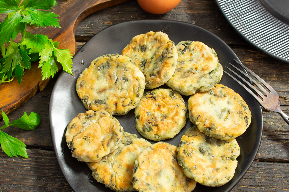 Сырники из творога и шпината