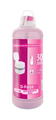 D-Force Pink – это концентрат для верхних (смывных) бачков. И это не просто традиционный освежитель воздуха.