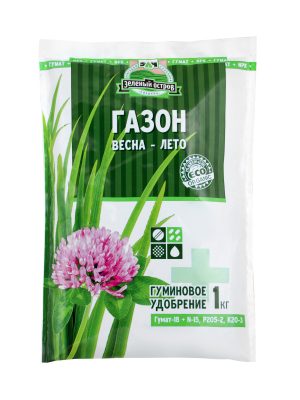 Комплексное гранулированное Гуминовое удобрение «Газон весна-лето» от производителя группы компаний «Сахалинские Гуматы».