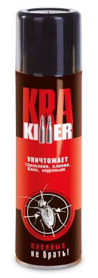 Контактные инсектициды уничтожают тараканов даже после высыхания. Именно так работает аэрозоль «KRA-Killer»
