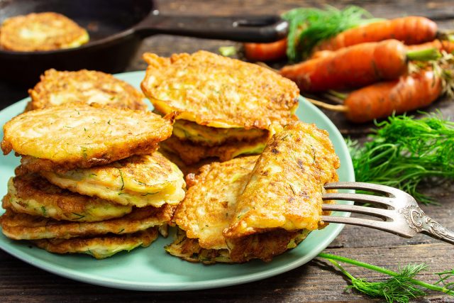 Драники из кабачков и моркови