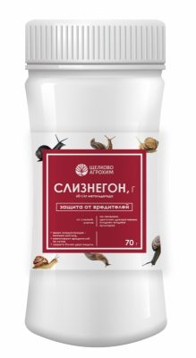 И, наконец, создаём непреодолимую «стену» для сухопутных моллюсков с помощью средства «Слизнегон».