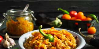 Рагу из запеченных баклажанов с овощами на зиму