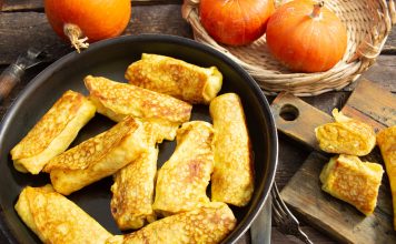 Фаршированные блины с тыквой и рисом Фаршированные блины с тыквой и рисом