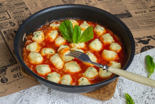 Ньокки с рикоттой и шпинатом — ленивые вареники по-итальянски