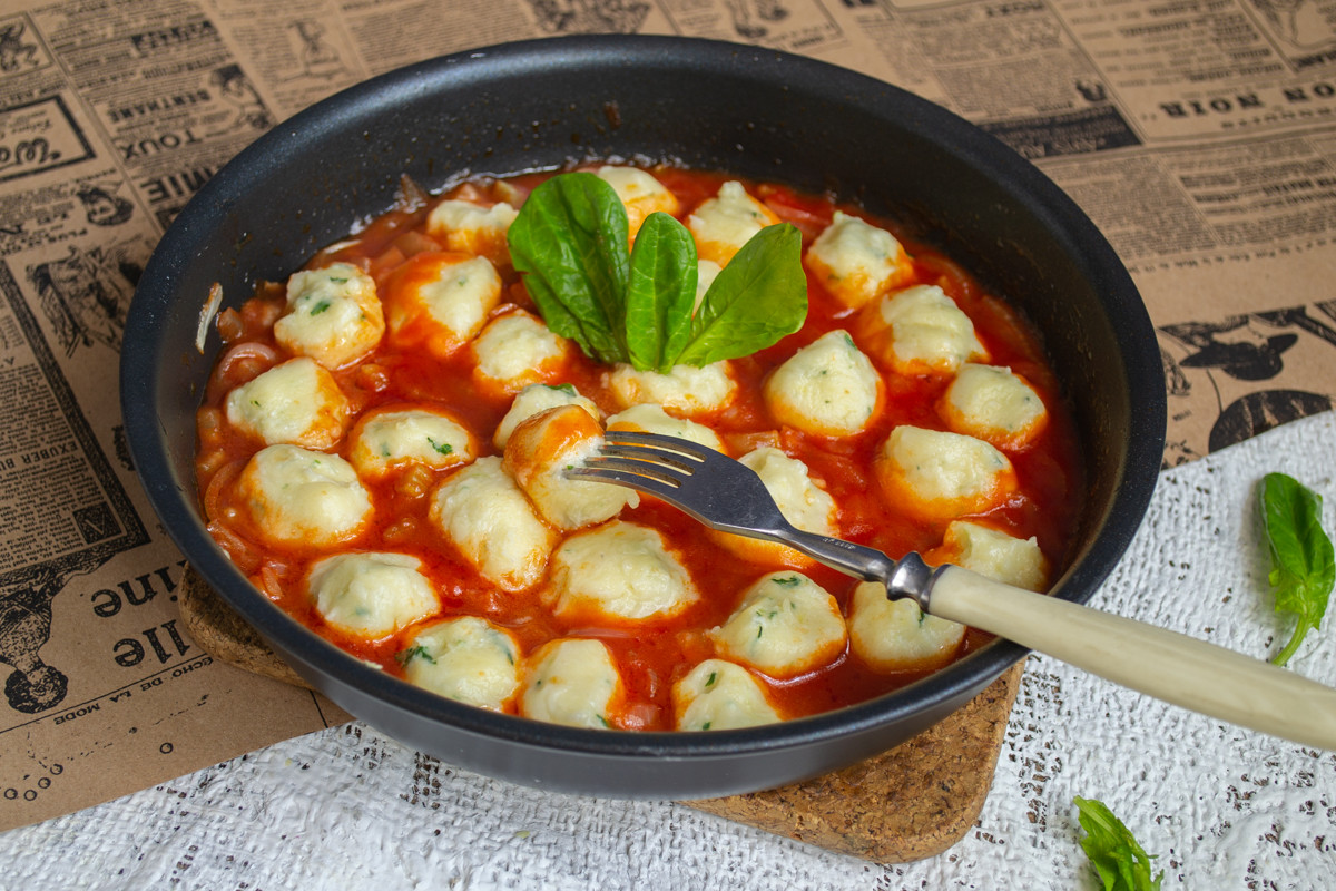 Ньокки с рикоттой и шпинатом — ленивые вареники по-итальянски