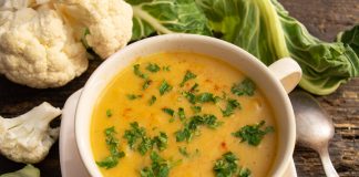 Рыбный суп-пюре с цветной капустой