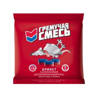 В профилактических целях средство «Гремучая смесь» можно разложить в укромных точках и периодически контролировать поедаемость брикетов.