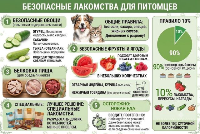 Безопасные лакомства для питомцев Безопасные лакомства для питомцев