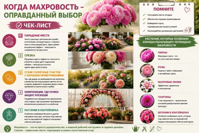 Где махровые формы выигрывают