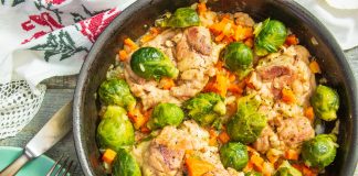 Жареные куриные бедра с брюссельской капустой - Рецепты Жареные куриные бедра с брюссельской капустой